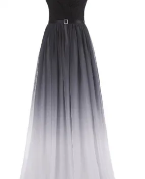Elegant Long Colored Evening Dresses A-Line Sweetheart Chiffon Floor-Length Formal Evening Dress Vestido De Fiesta