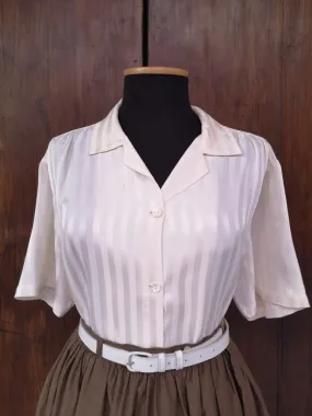 White silk shirt by Mila Schon fabric