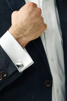 Silver Color - Square Cufflinks
