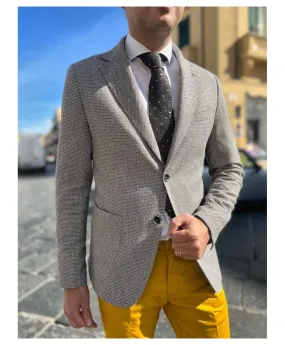 Gray men's jacket, Paul Miranda - Italian made