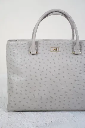 Gray ostrich print bag | Cavalli