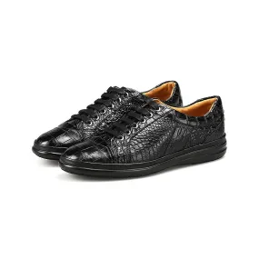 Italian Handmade Leather Sneakers - Patina Effect - High-Quality Luxury.
