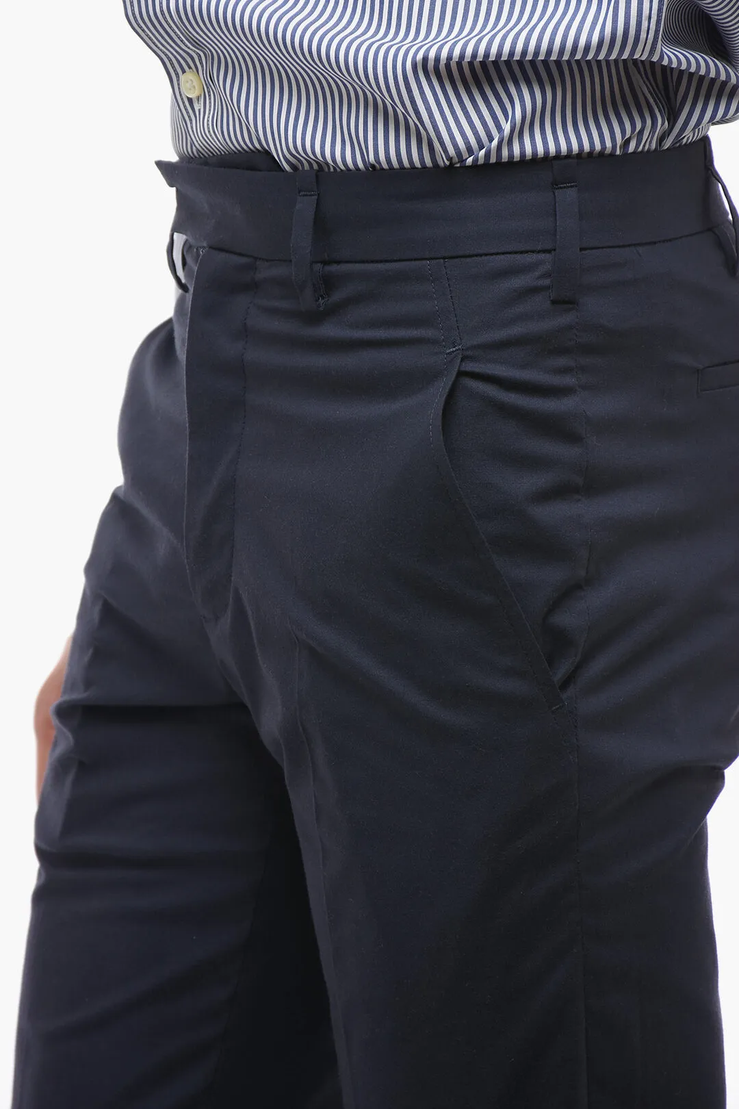 Metal BARRETT Slim Fit Pants with Belt Loops