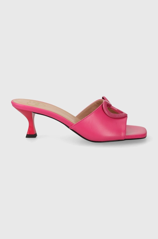 Moschino leather sandals.