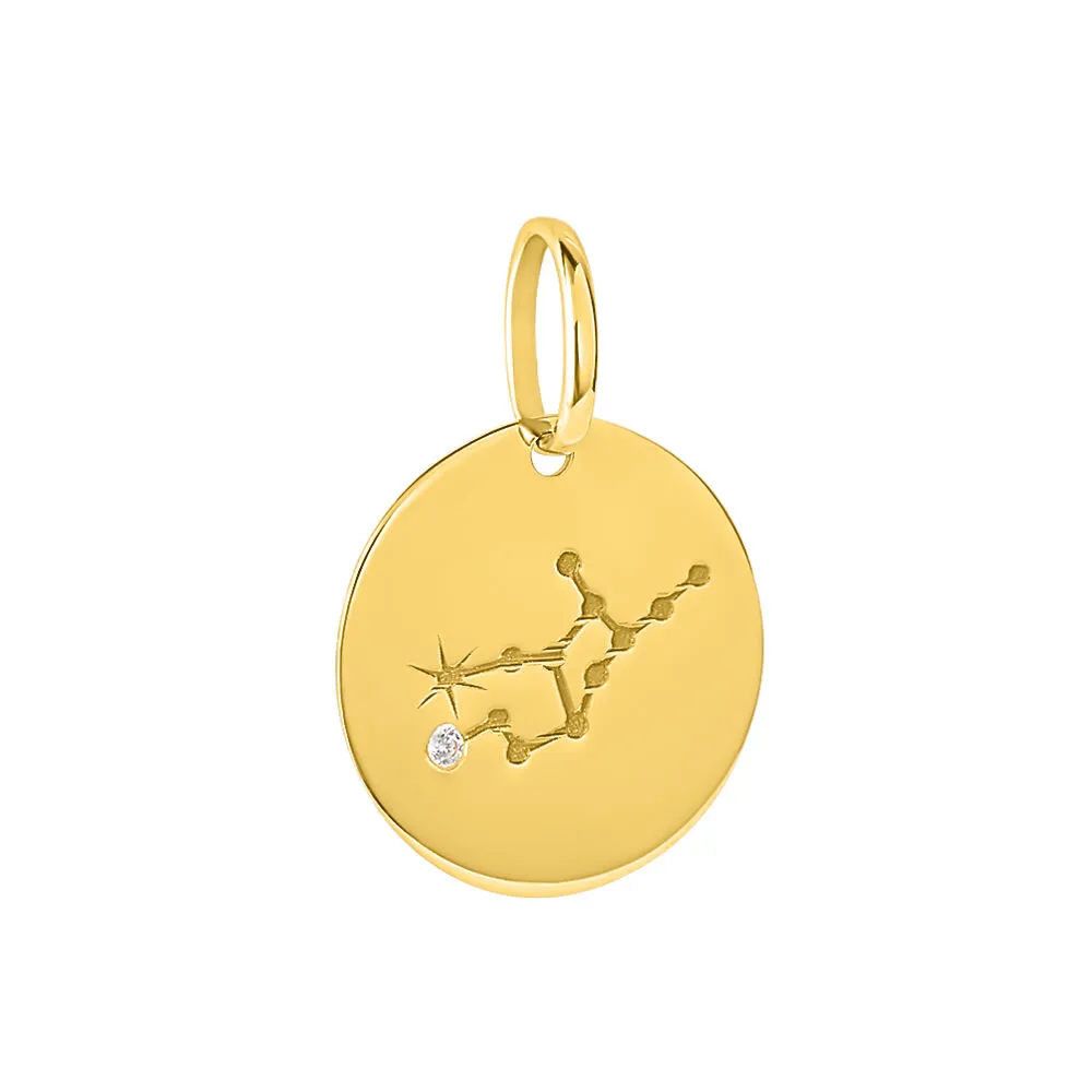 Pendente Cerchio Poème Oro Giallo 375/1000 Cubic Zirconia Bianco 1426700