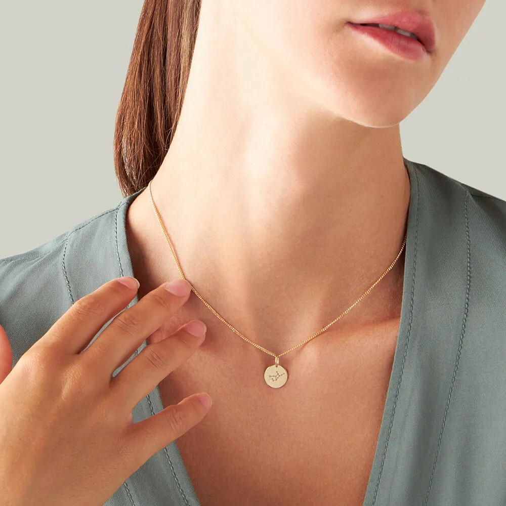 Pendente Cerchio Poème Oro Giallo 375/1000 Cubic Zirconia Bianco 1426700