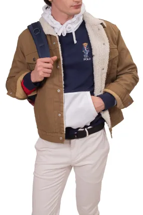 POLO RALPH LAUREN Felpa uomo invernale Polo Bear colorblock