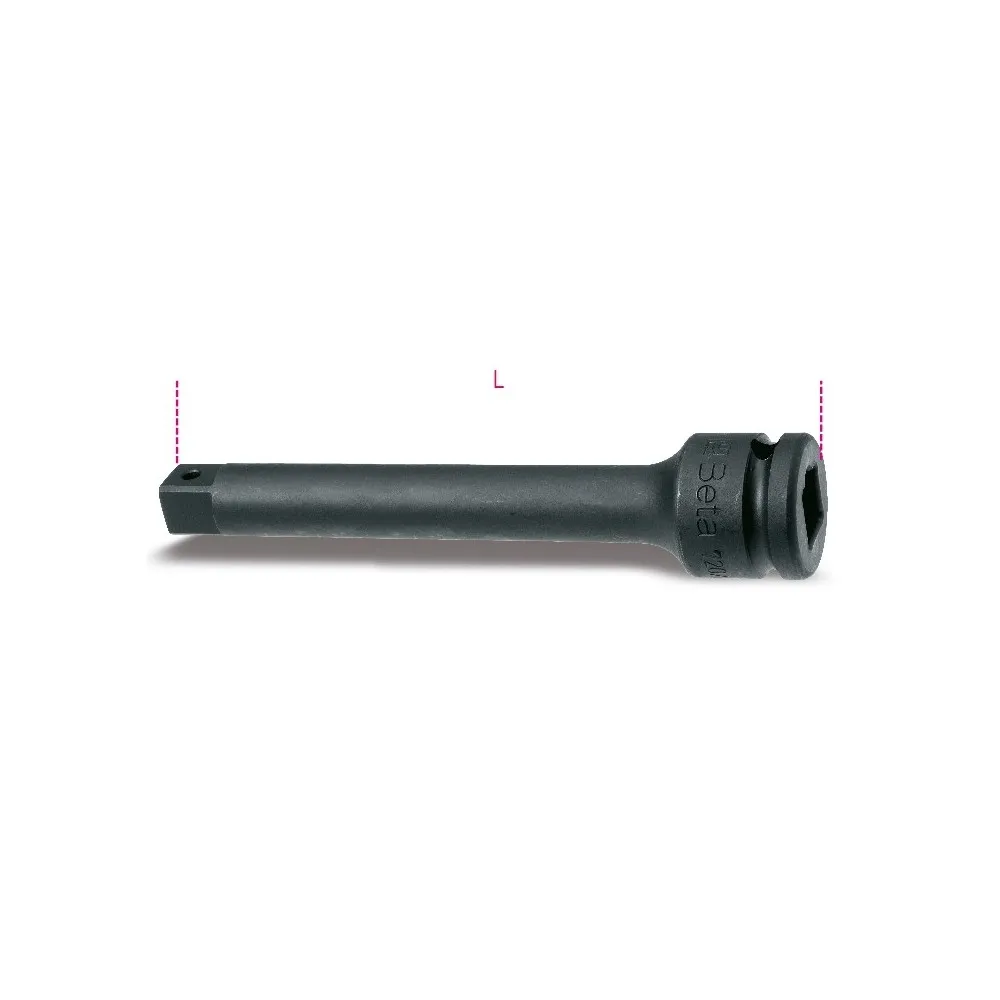 prolunga con attacchi quadri maschio e femmina 1/2" fosfatato - Beta 720/22