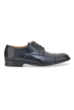 Black Leather Pittarello 105 Lace-up Shoes