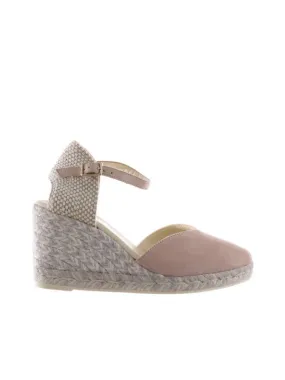 Suede espadrille wedges