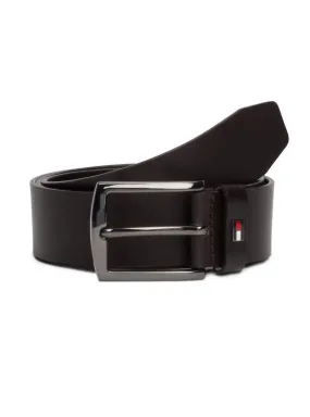 Tommy Hilfiger Men's Brown Leather Denton Belt