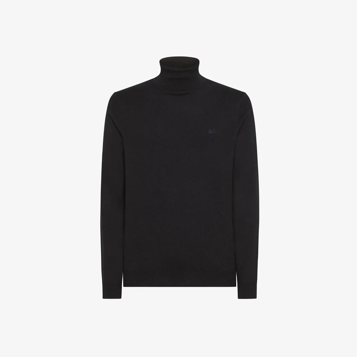 Turtleneck Sweater with Logo / Black