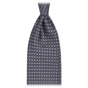 Viola Milano Italian Silk Necktie with Roman Chain Closure - Sand - Handcrafted in Italy - Premium Luxury Collection