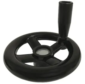Volantino manuale Girevole RS PRO Ø 140mm, in Resine fenoliche, Rinforzato con fibra vegetale, foro da 28mm