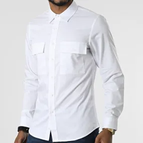 White Long Sleeve Shirt J529